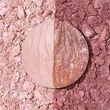 LAURA GELLER NEW YORK Baked Blush-N-Brighten Cream to Powder Long-Wear Blush Split Duo, Ethereal Rose/Sateen Subtle Berry