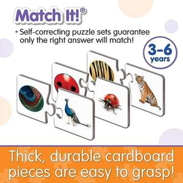 The Learning Journey: Match It! - Spot Me - Memory Games for Kids 3 and Up - 30 Self-Correcting Puzzle Sets - Award Winning Toys