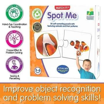 The Learning Journey: Match It! - Spot Me - Memory Games for Kids 3 and Up - 30 Self-Correcting Puzzle Sets - Award Winning Toys