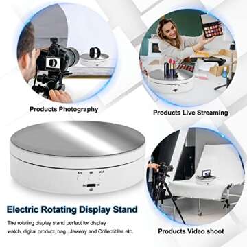 Foleto Rotating Display Stand - 360° Turntable for Product Displays