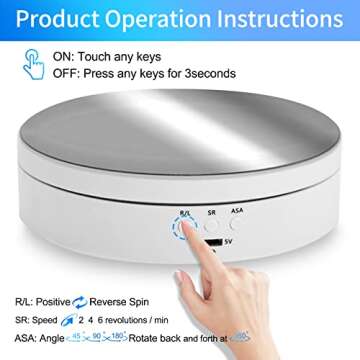 Foleto 360 Degree Motorized Display Stand for Photography