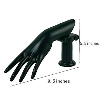 Papinimo Set of 2 Resin Jewelry Mannequin Bust Set Necklace Display Hand Mannquin Ring Holder Earring Pendant Chain Display Stand Model Holder for Shows Selling Home Decor