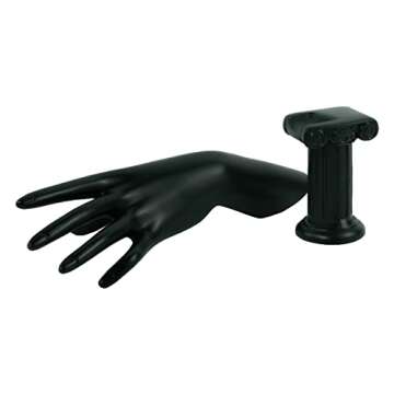 Papinimo Set of 2 Resin Jewelry Mannequin Bust Set Necklace Display Hand Mannquin Ring Holder Earring Pendant Chain Display Stand Model Holder for Shows Selling Home Decor