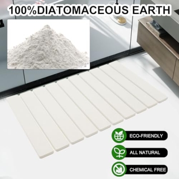 Shonmogar Quick Dry Non-Slip Stone Bath Mat for Bathroom