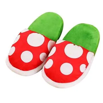 vezobe Plush Piranha Plant Slippers for Gamers