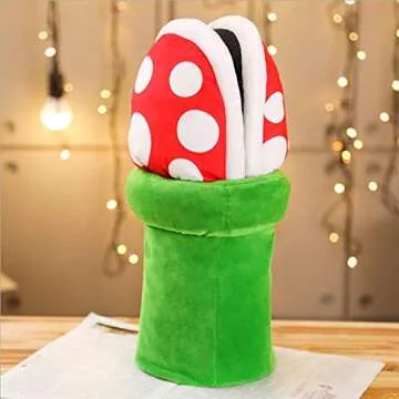 vezobe Plush Piranha Plant Slippers for Gamers