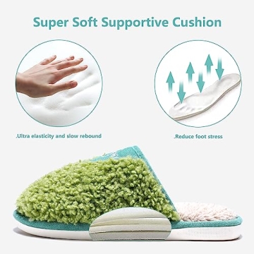 GOEWY Cozy Fuzzy Slippers for Women Indoor and Outdoor Non Slip Memory Foam House Shoes Christmas Gift for Women Mom Girlfriend Daughter