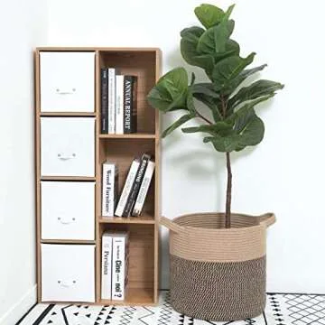 MINTWOOD Cotton Rope Storage Basket for Stylish Organization