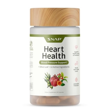 Snap Supplements Heart Health Supplements & Blood Circulation Support, 90 Capsules