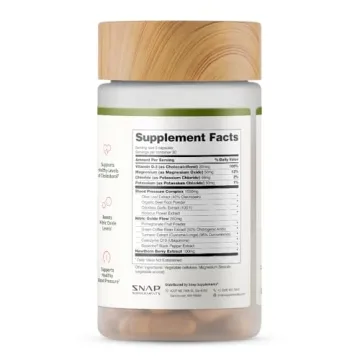 Snap Supplements Heart Health Support - Natural Blood Pressure Aid
