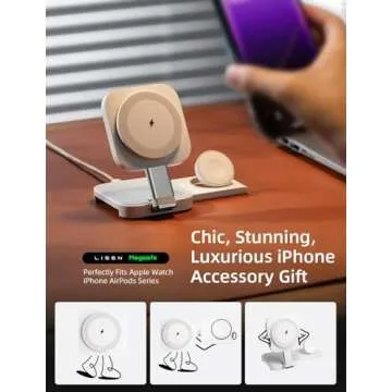 LISEN 3-in-1 Charging Station for Apple Devices