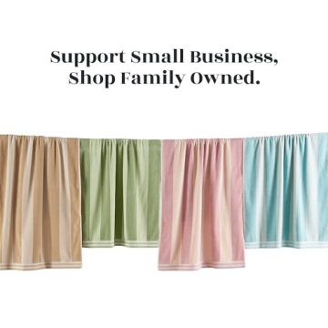 Great Bay Home 100% Cotton Oversized Beach Towels Set