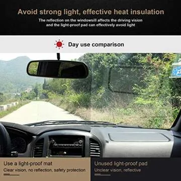 SPEEDWOW Dashboard Cover Mat for 2019-2024 RAV4