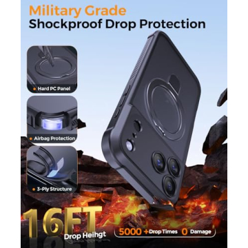 Stylish MOCCA iPhone 17 Pro Case with Magnetic Stand