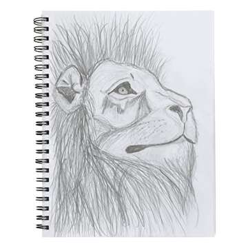 Ucreate 37088 Sketch Book, 12" x 9", Acid & Lignin Free, Premium Drawing Paper, 75 lb. Paper, 75 Pages