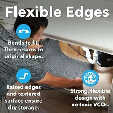 Xtreme Waterproof Under Sink Mat for Kitchen & Bathroom