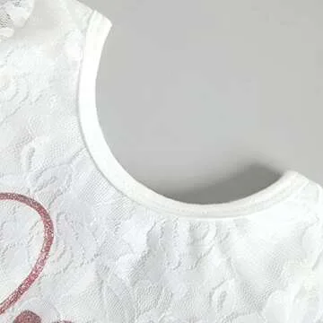 CIYCUIT Baby Girl First Birthday Outfit Lace Tutu Skirt Set One Year Old Birthday Cake Smash Outfit 9-12 Months