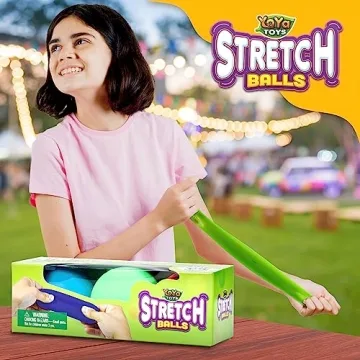 YoYa Toys 3-Pack Pull Stretch Squeeze Stress Balls for Anxiety Relief