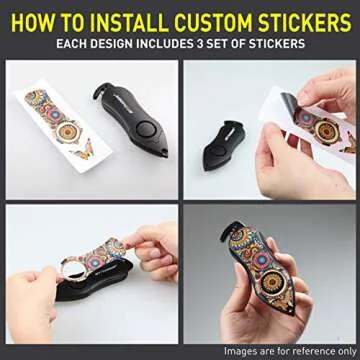 Stinger Personal Alarm Keychain Emergency Tool, Safety Panic Alarm Siren, Seat Belt Cutter, Glass Br...