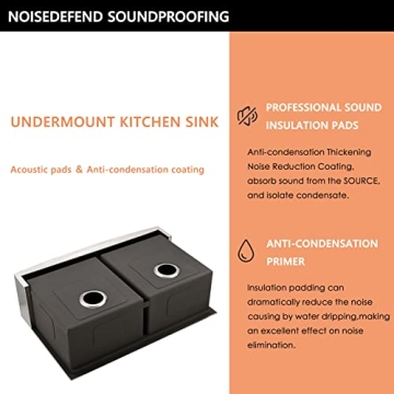 HACHENL 30×22 Double Bowl Stainless Steel Farmhouse Sink