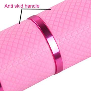 Lasamot Mini Flash Light for LED Gel Curing Lamp Light Handheld Nail Dryer Nail Flashlight 9 LEDs 395nm UV Flashlights Detector for Facial Mask (Blue)