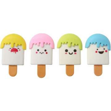 24 Pack Mini Sorbet Erasers - Fun 3D Puzzle Gifts for Kids