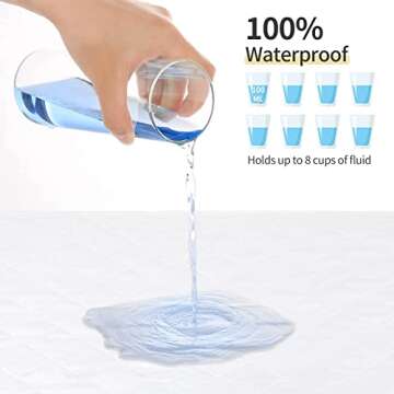 CoolShields Waterproof Bed Pads Incontinence 34" x 52" Washable Reusable