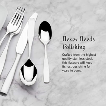 Mikasa Satin Loft 65-Piece Stainless Steel Flatware Set