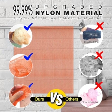 Exfoliating African Net Bath Sponge for All Skin Types