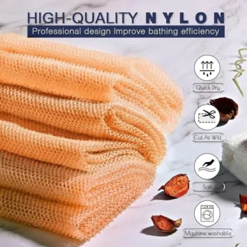 Exfoliating African Net Bath Sponge for All Skin Types