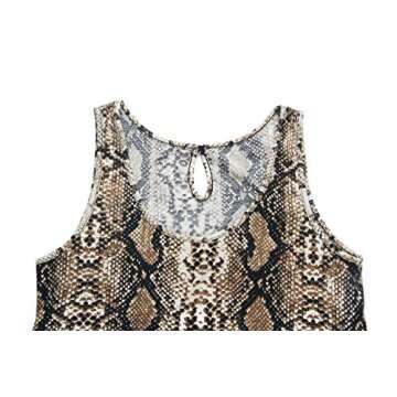 ANRABESS Women Summer Casual Rompers Sleeveless Print Short Jumpsuit Romper with Pockets A209zongshewen-XL