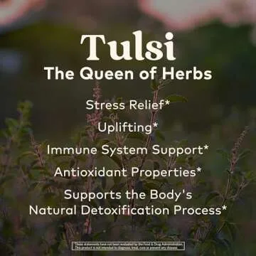 ORGANIC INDIA Tulsi Sweet Rose Herbal Tea - Holy Basil Leaf, African Basil, Chamomilie, Lemon Myrtle, Stress Relieving, Immune Support, USDA Certified Organic, Caffeine-Free - 3.5 oz Canister