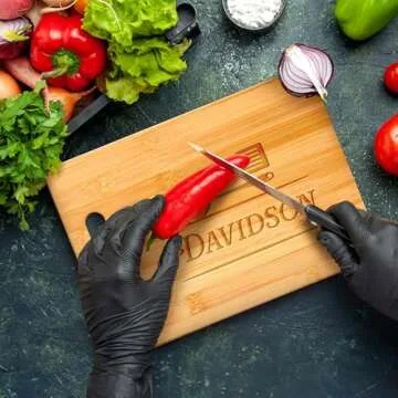 Personalized Cutting Board, Custom Engraved Bamboo Wood Cutting Boards, Customized Name Kitchen Charcuterie Board, Christmas, Housewarming Gift, Multiple Sizes, Engraved in USA by My Sign Center