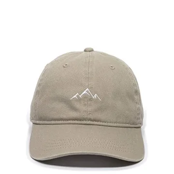 Outdoor Cap Standard Mountain dad hat-Unstructured Soft Cotton Cap, Khaki, One Size