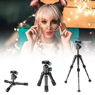 NEEWER 20 inch Mini Tripod for Camera with 360° Ball Head, 1/4" Arca Type Quick Release Plate and Carrying Bag, Compact Desktop Tripod for DSLR Camera, Video Camcorder up to 11lb/5kg