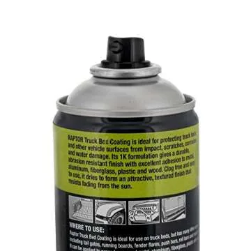 U-POL Raptor 1K Bed Liner Aerosol Black, 14.3 Ounce Truck Bed Bedliner Coating - 3 Pack