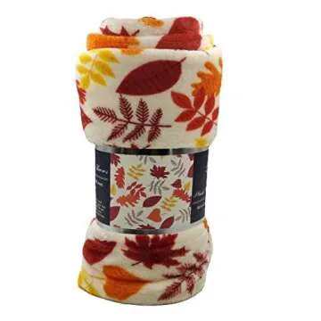 Autumn Harvest Microplush Throw Blanket for Cozy Living