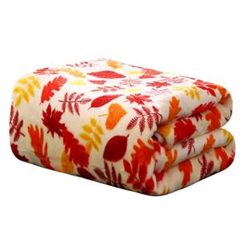 Autumn Harvest Microplush Throw Blanket for Cozy Living