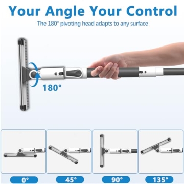47.3" Extendable Ice Scraper and Snow Brush for All Vehicles