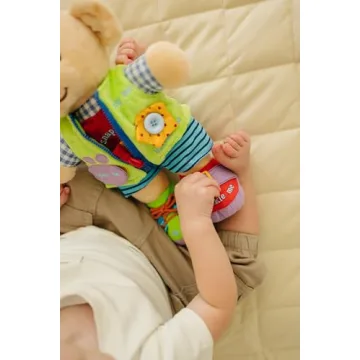 Genius Baby Toys Learn to Dress Doll for Fine Motor Skills - Sensory Buckle Toy - 11" Tall - Learn Fine Motor Skills - Perfect Size for Small Hands - Great for ASD or Fidget Toy