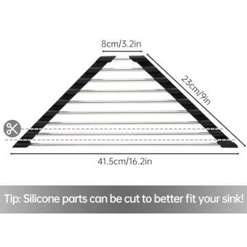 Tomorotec Stainless Steel Space-Saving Dish Drying Rack