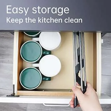 Tomorotec Stainless Steel Space-Saving Dish Drying Rack