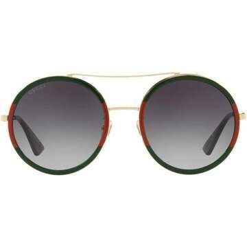 Gucci GG0061S-003 Green Gradient Round Sunglasses