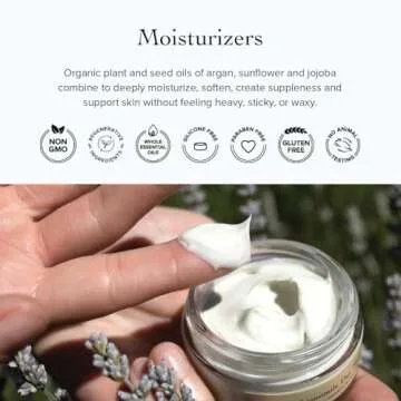 evanhealy Rose Vetiver Moisturizer | Facial Cream for All Skin Types - Lightweight Formula Packed with Antioxidants - Balancing for All Skin Types