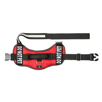 DO NOT PET Dog Vest Harness with Reflective Trim
