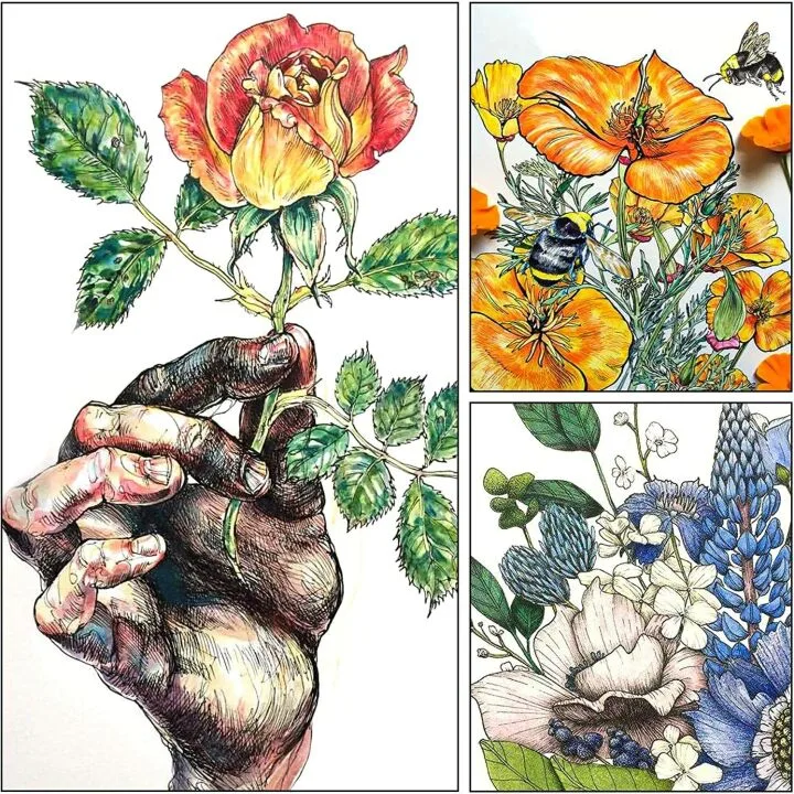 Shuttle Art 100 Colors Fineliner Pen Set 0.4mm