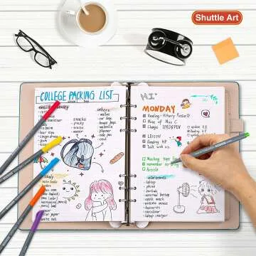 Shuttle Art 100 Colors Fineliner Pen Set 0.4mm