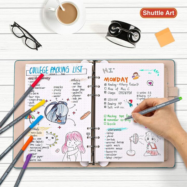 Shuttle Art 100 Colors Fineliner Pen Set 0.4mm