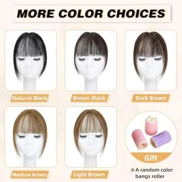 NAYOO Clip-in Wispy Bangs - 100% Human Hair Toppers