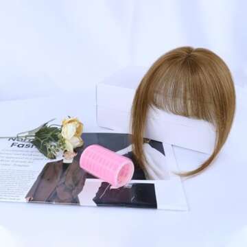 NAYOO Clip-in Wispy Bangs - 100% Human Hair Toppers